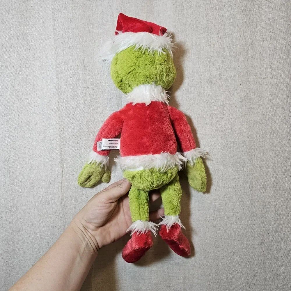 Aurora World Dr. Seuss The Grinch Plush 15900 16 inch Santa Christmas